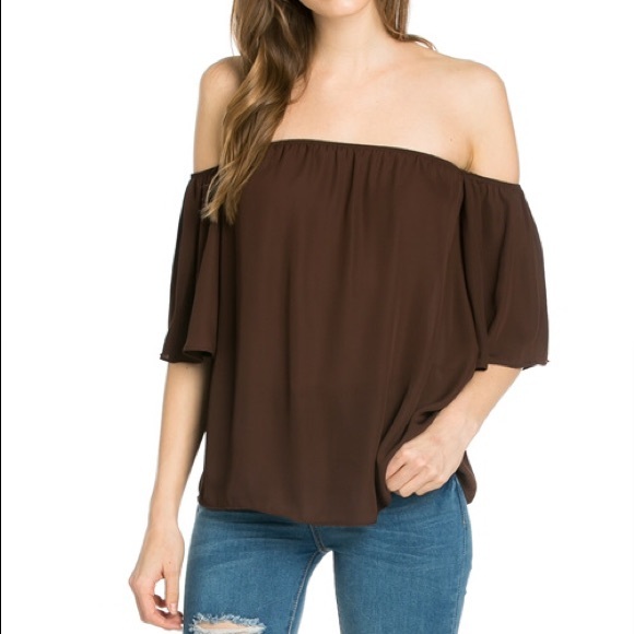 cut off shoulder top